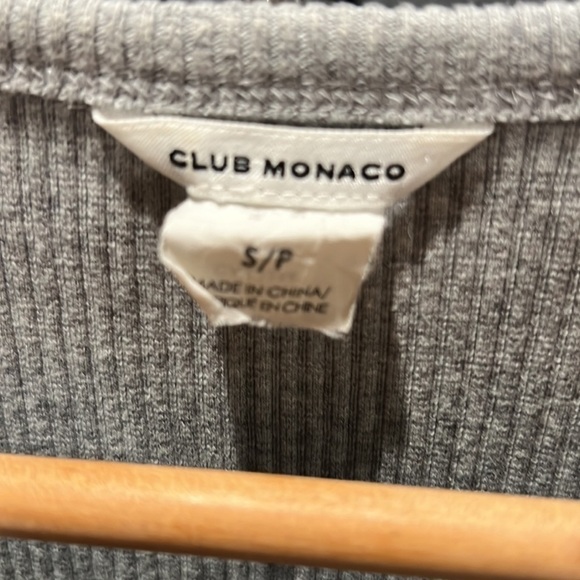 Club Monaco gray ribbed racerback tank dress - Picture 2 of 4